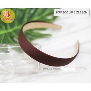 Bờm nhựa bọc lụa cao cấp size 2.5cm dùng cài tóc, phụ kiện tóc HQ cao cấp