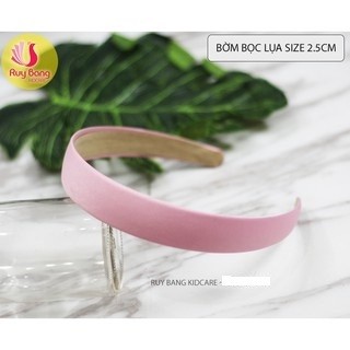 Bờm nhựa bọc lụa cao cấp size 2.5cm dùng cài tóc, phụ kiện tóc HQ cao cấp