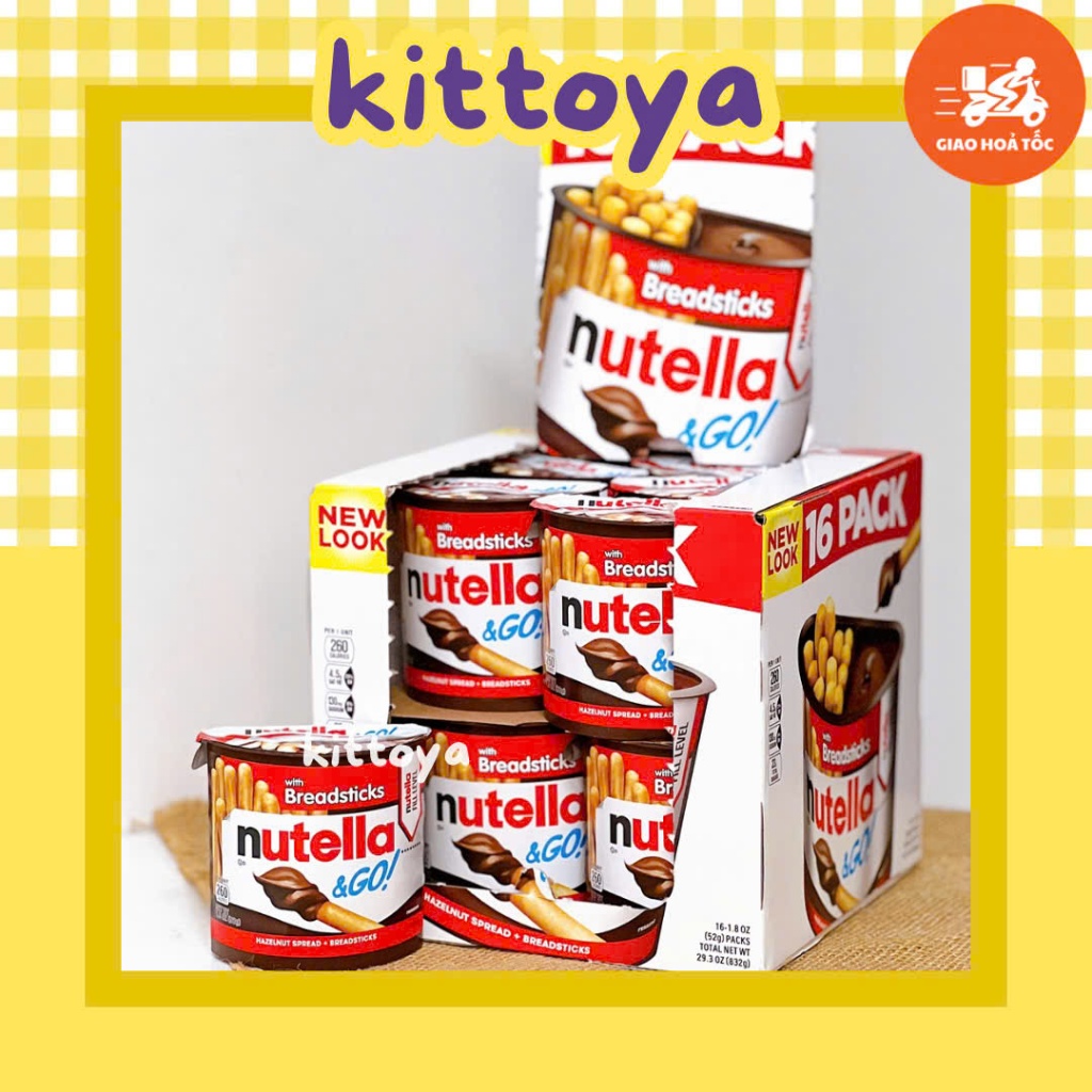 [ HỎA TỐC ] BÁNH CHẤM SỐT NUTELLA HẠT PHỈ THƠM NGON