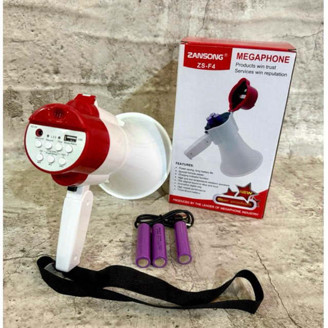 (3Pin Sạc )Loa Phát Thanh Ghi Âm Phát Lại  F4, Ảnh Tự Chụp