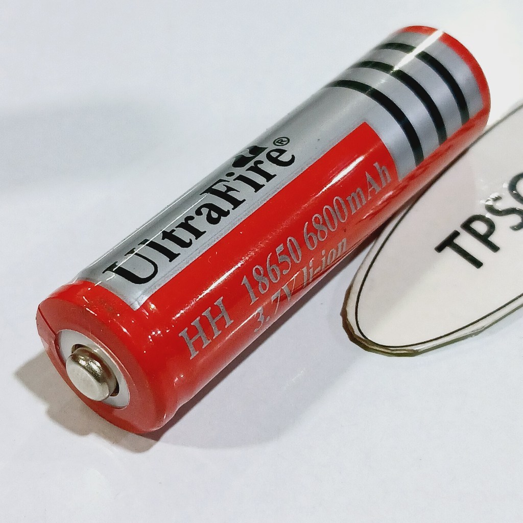 Pin 18650 3.7V UltraFire BRC 18650 / 6800mAh (Pin sạc li-ion 3.7V) / Pin Đầu Nhọn (1 Viên)