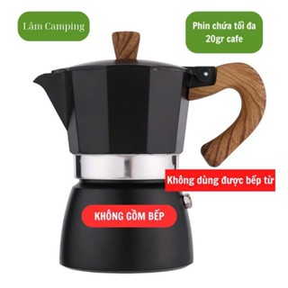 Bình pha cà phê Moka kiểu Ý 150ml - 300ml chiết xuất ngược (Không bếp)