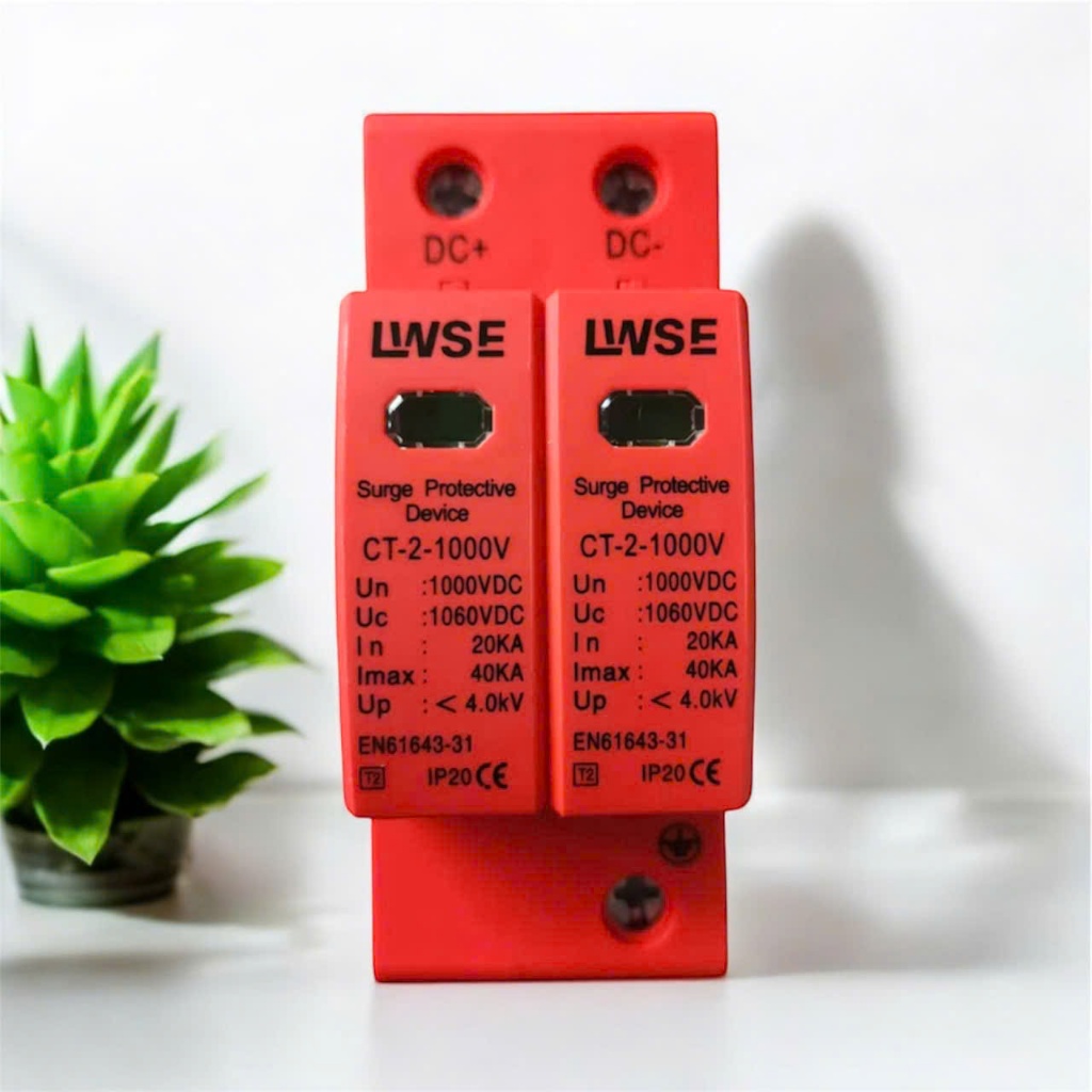 Chống sét lan truyền DC 1000V LWSE- Cắt sét DC SPD 2P 500v - 1000V, CB DC 2P 32A, 63A