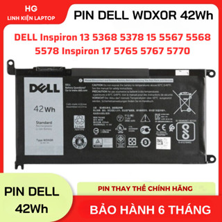 PIN LAPTOP DELL Inspiron 13 5368 5378 15 5567 5568 5578  Inspiron 17 5765 5767 5770 WDX0R 42Wh