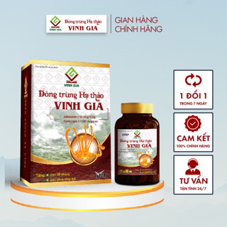 Viên Nang Đông Trùng Hạ Thảo Vinh Gia Giúp Tăng Cường Sức Đề Kháng Cho Mọi Lứa Tuổi - Lọ 60 Viên