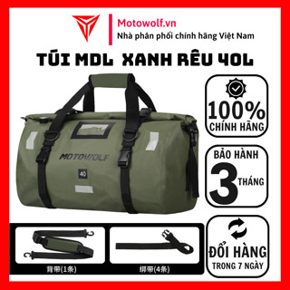  Túi Trống Chống Nước Du Lịch Thể Thao Phản Quang MOTOWOLF MDL 0717 Xanh Rêu Size 40L 