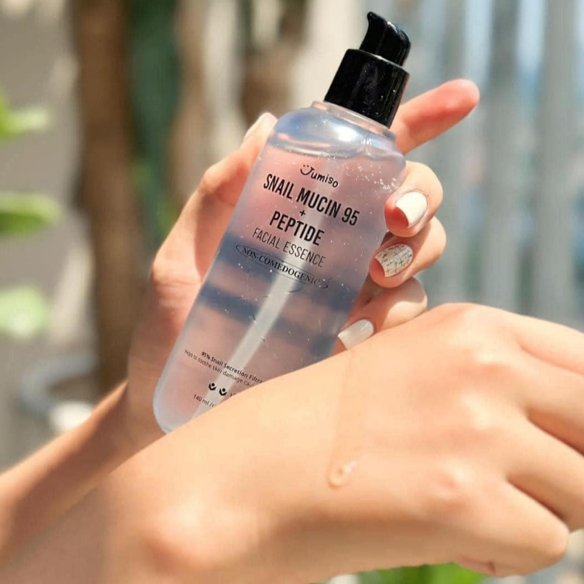 Tinh Chất JUMISO Ốc Sên Snail Mucin 95 + Peptide Facical Essence 140ml HÀN QUỐC