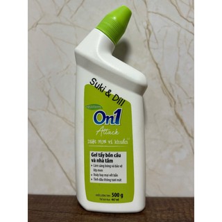 ON1 ATTACK - 500g - GEL TẨY BỒN CẦU VÀ NHÀ TẮM  - SẠCH BÓNG BẢO VỆ LỚP MEN SẠCH KHUẨN 99.9% 