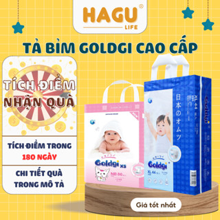 Bỉm dán/quần Goldgi+ / Goldgi X5 / ECO Nhật size Nb92/S84/M66/M60/L56/L48/XL46/XL44/XXL34