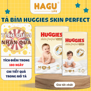 TÃ DÁN QUẦN HUGGIES SKIN PERFECT NB76 S82 M79 M76 L66 XL58 XXL54