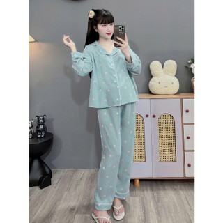   Đủ size đến 100kg Bộ đồ bầu và sau sinh Pijama chất lụa Mango cực đẹp 