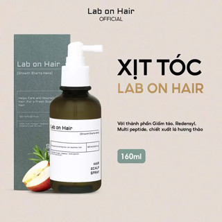 Xịt mọc tóc Lab on Hair 160ml  xịt dưỡng tóc với giấm táo Redensyl hỗ trợ dưỡng ẩm và cải thiện tình trạng tóc hư tổn