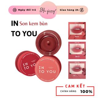 Son Kem Bùn IntoYou và Má Hồng Dạng Hũ Into You Shero Super Matte Lip & Cheek Mud (Canned) 5g
