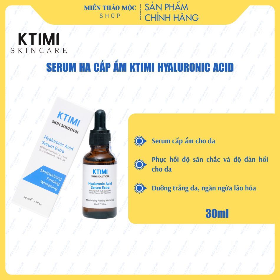 KTIMI HYALURONIC ACID SERUM EXTRA - Serum cấp ẩm Ktimi căng mịn da