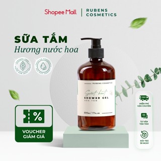 Sữa Tắm Trắng Da, Dưỡng Ẩm, Làm Sạch Bụi Bẩn, Hương Nước Hoa Cao Cấp Sweet Heart Rubens Cosmetic chai 500m