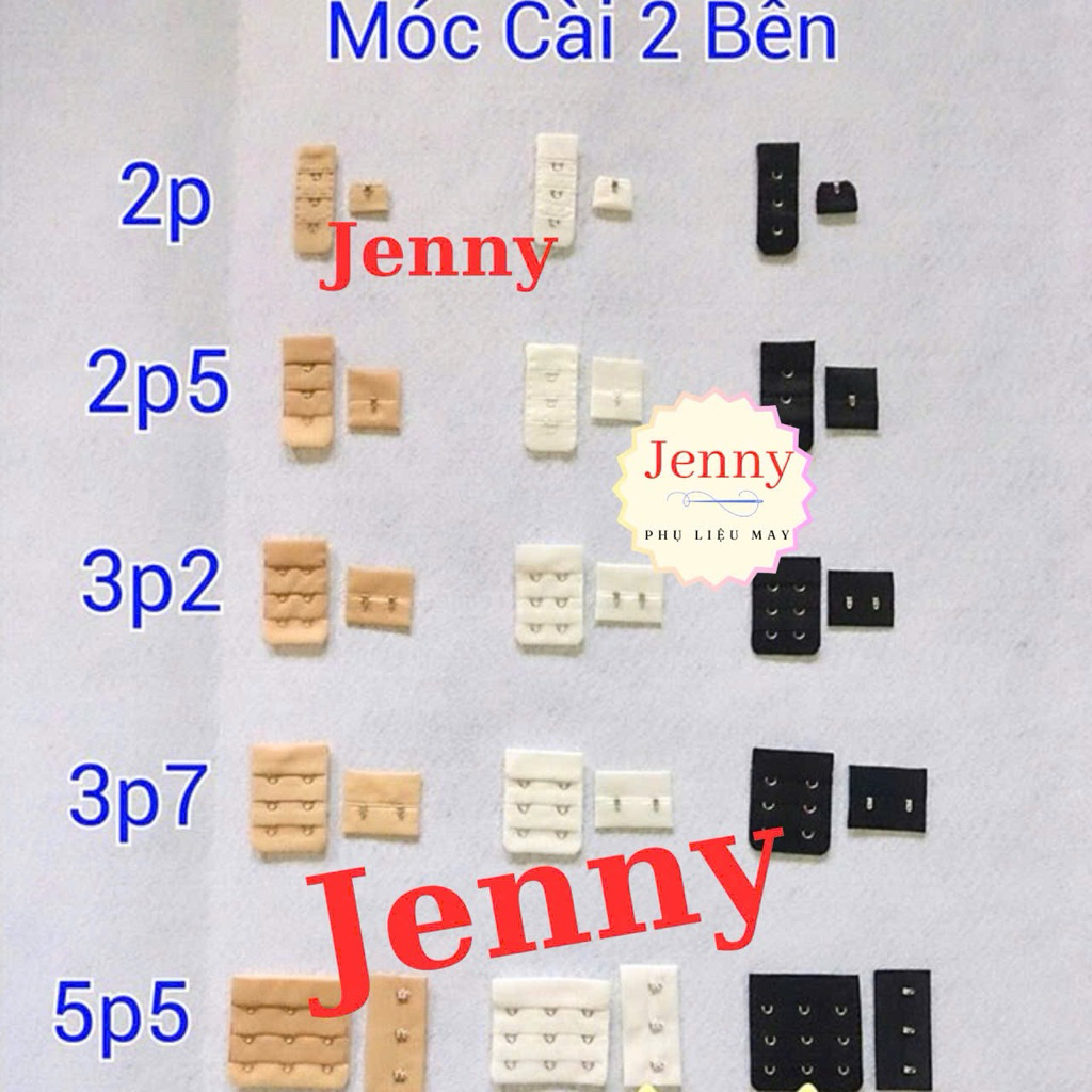 Móc Cài Áo Ngực, Móc Cài 2 bên dùng may vào áo (từ 5 cặp)