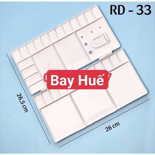 Khay pha màu hình lá + Khay 6 lỗ
