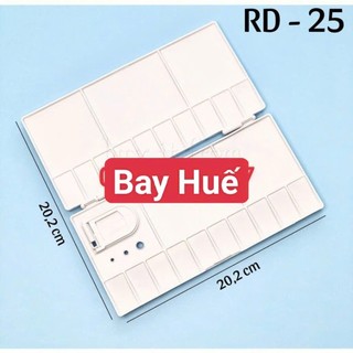 Khay pha màu hình lá + Khay 6 lỗ