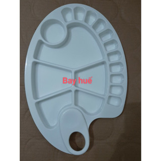 Khay pha màu hình lá + Khay 6 lỗ