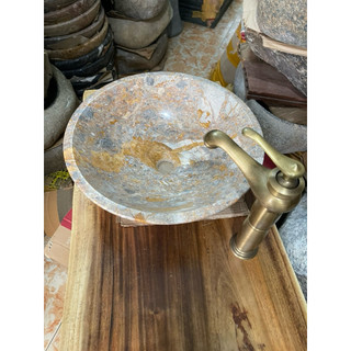 Lavabo rửa mặt đá 🪨 đa sắc tự nhiên ( 1 chậu)