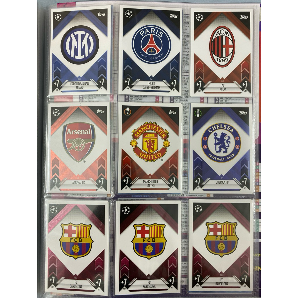 [CẬP NHẬT THƯỜNG XUYÊN] Thẻ Logo Match Attax 2024/25 tổng hợp| Barcelona, Chelsea, AC Milan, Inter M