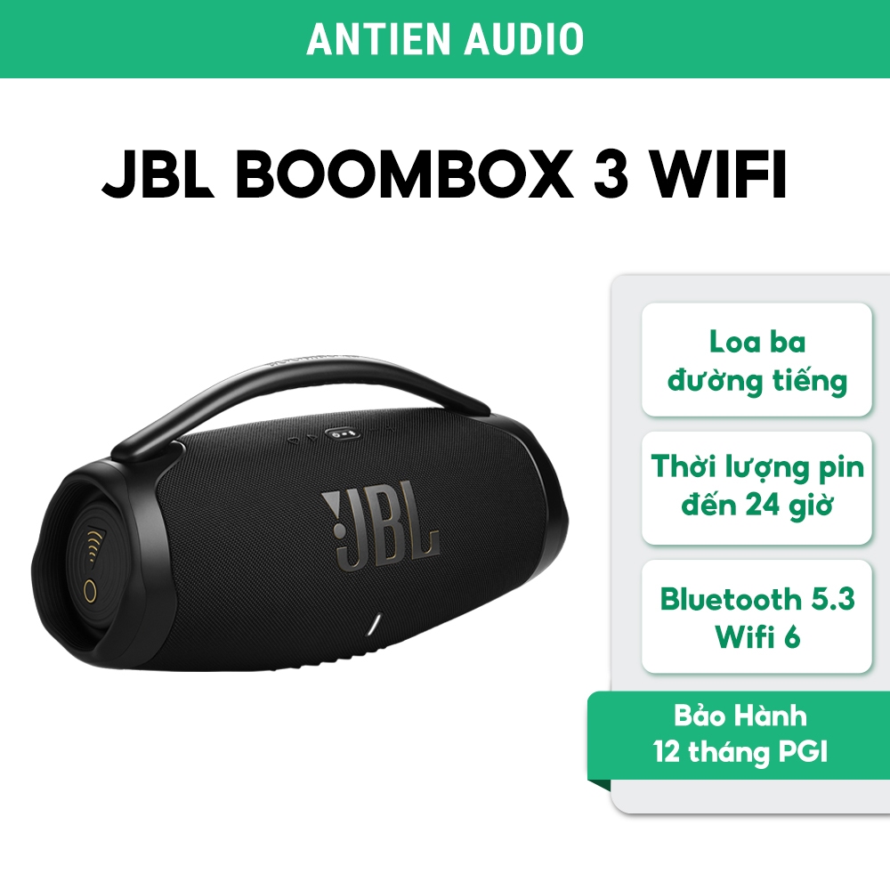 Loa JBL Boombox 3 Wi-Fi Chính Hãng, IP67, Pin trâu lên đến 24 giờ - Chính Hãng Bảo Hành 12 Tháng PGI