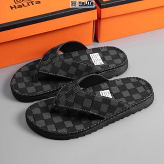 HaLiTa - Dép Kẹp Da Bò Vân Full Caro Bản Nâng Cấp, Đế Cao Su Vân Nhám Chống Trơn Giảm Mỏi Chân Phom Bàn Chân Việt Nam ,Đ