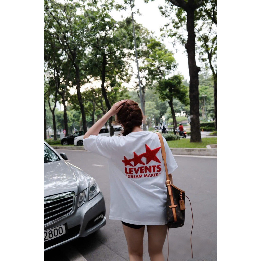 Áo Phông Levent Thêu Xù QCL1 Full Tag Mác
