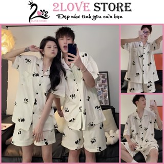 Set Đồ Ngủ đôi Bộ đồ ngủ couple bộ pijama đôi vải lụa LATIN cao cấp thoải mái mềm mại 2LOVESTORE dành cho nam và nữ