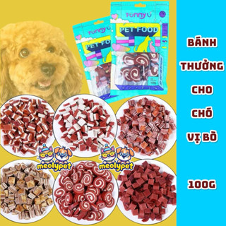  Bánh Thưởng Cho Chó Vị Thịt Bò Funny Pet Food 100g 