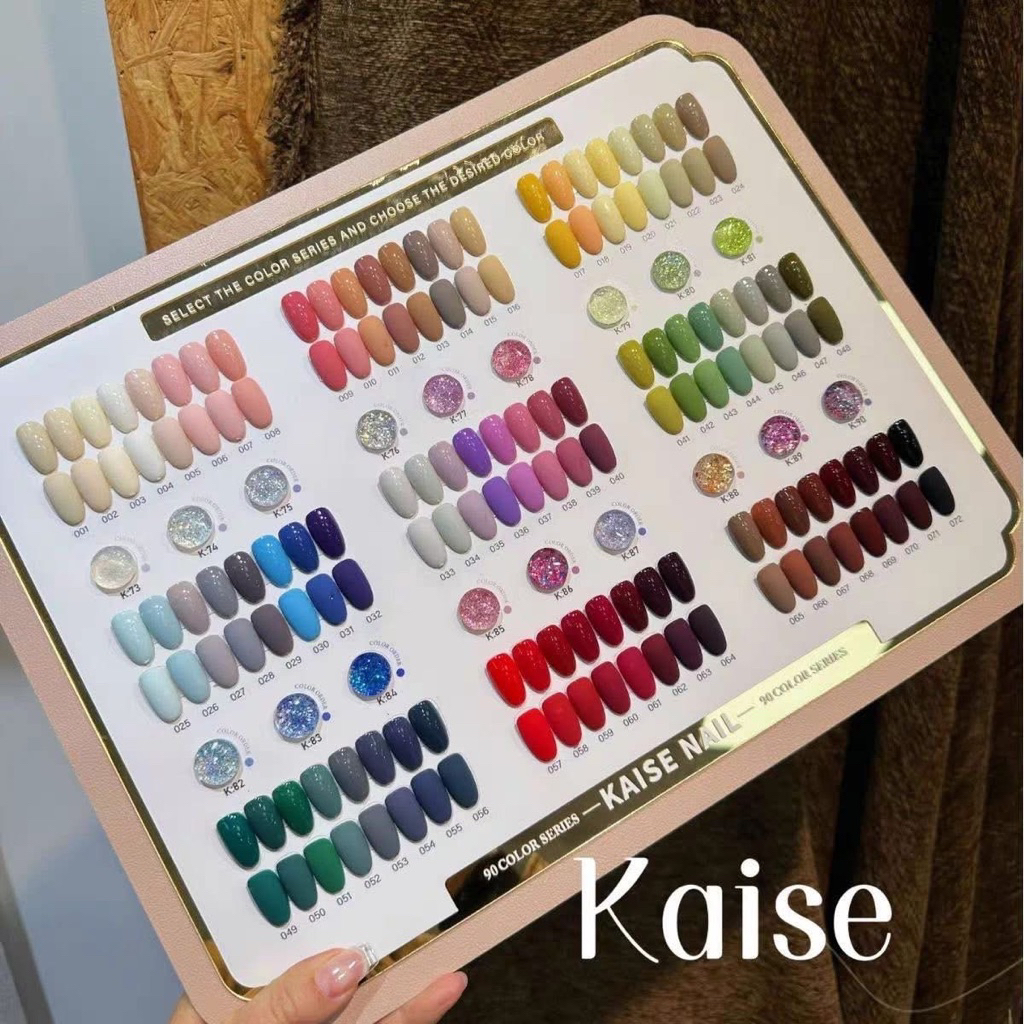 Set sơn Kaise 68 chai kèm bảng màu ( tặng basetop )