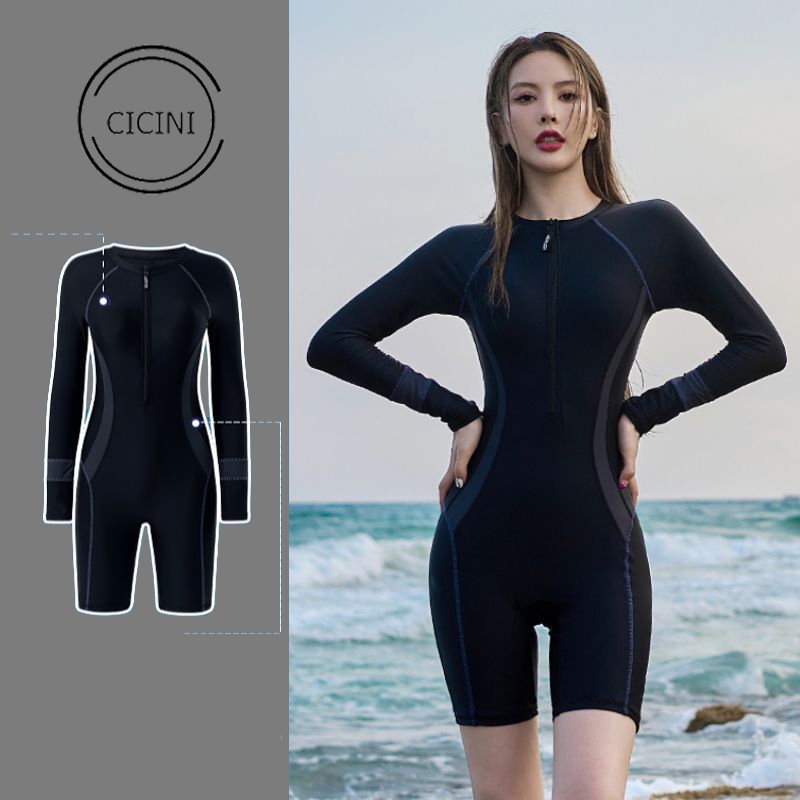 Bộ Bơi Liền Cicini Cao Cấp Một Mảnh Che Bụng Dành Cho Bạn Gái Đi Biển Mã L89