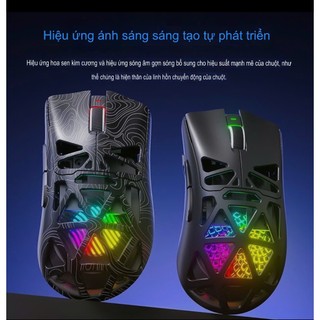 CHUỘT BLUETOOTH KHÔNG DÂY TEKKIN AULA SC620 LED RGB DPI 12000 CHUỘT GAMING FORM CÔNG THÁI HỌC CÓ HỖ TRỢ APP