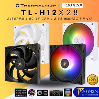 Quạt Fan Case 12cm THERMALRIGHT TL - H12 X28 BLACK/WHITE LED ARGB -Chính hãng, tản nhiệt tốc 2150RPM