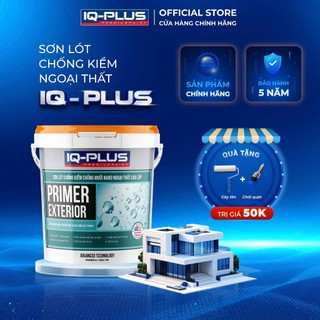 Sơn Lót Ngoại Chống Kiềm IQ Plus 5 lít cho 20-25m2 cho 2 lớp Tăng Độ Bền Màu,Độ Phủ Cho Lớp Sơn Phủ