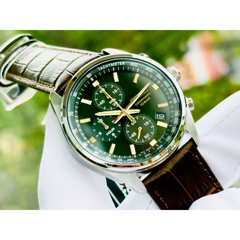 [Chính Hãng 100%] Đồng Hồ Nam Seiko JP Men's Chronograph SSB385P1 Máy Quartz (Pin) Kính Cứng Siz 41,