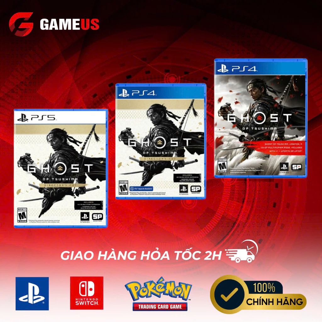 Đĩa Game Ps5 / Ps4 : Ghost of Tsushima hệ US