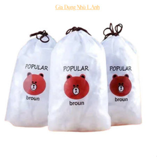 Túi màng bọc thực phẩm JYoohome chất liệu PE co dãn có chun siêu dai, Túi gấu bọc đồ ăn-GDNLA