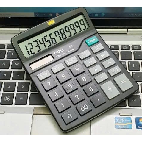 Máy tính 12 số Deli 837 [chính hãng]