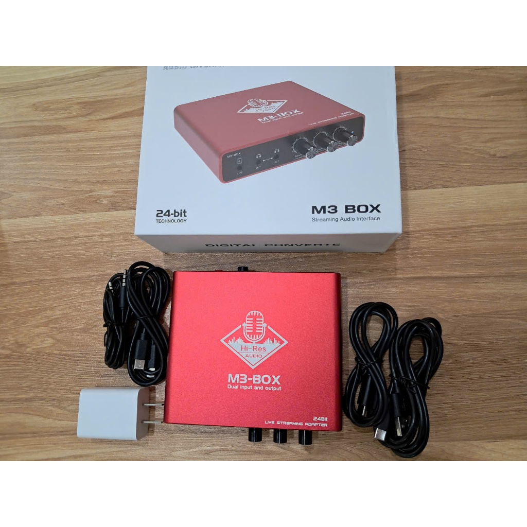 Box livestream thu âm M3,stereo 24bit vừa sạc vừa live 2 chiều đàm thoại dùng cho Iphone và Androi