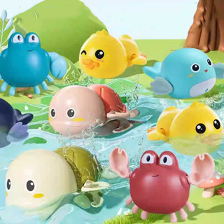 Đồ chơi phòng tắm Huxu hình cá voi , vịt , cua , rùa dùng cót đáng yêu ngộ nghĩnh vui nhộn nhiều màu sắc