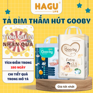 Tã Bỉm Quần / dán Gooby Hàn Quốc Cao Cấp size NB66/S52/M48/L52/XL50/XXL46