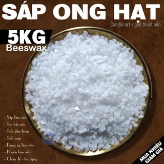  5KG Sáp Ong Beeswax Làm Nến Thơm Nến Bơ Cúng Dường - Nguyên Liệu Nến Thơm Làm Mỹ Phẩm Handmade 