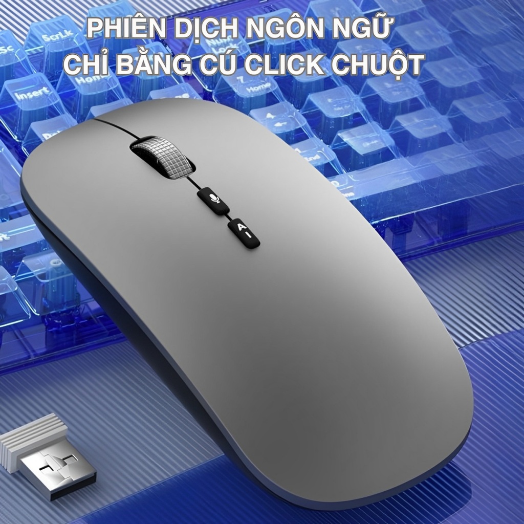 Chuột AI Thông Minh A7 Không Dây Phiên Dịch Đa Ngôn Ngữ Chuyển Giọng Nói Thành Văn Bản Dễ Dùng | BigBuy360 - bigbuy360.vn
