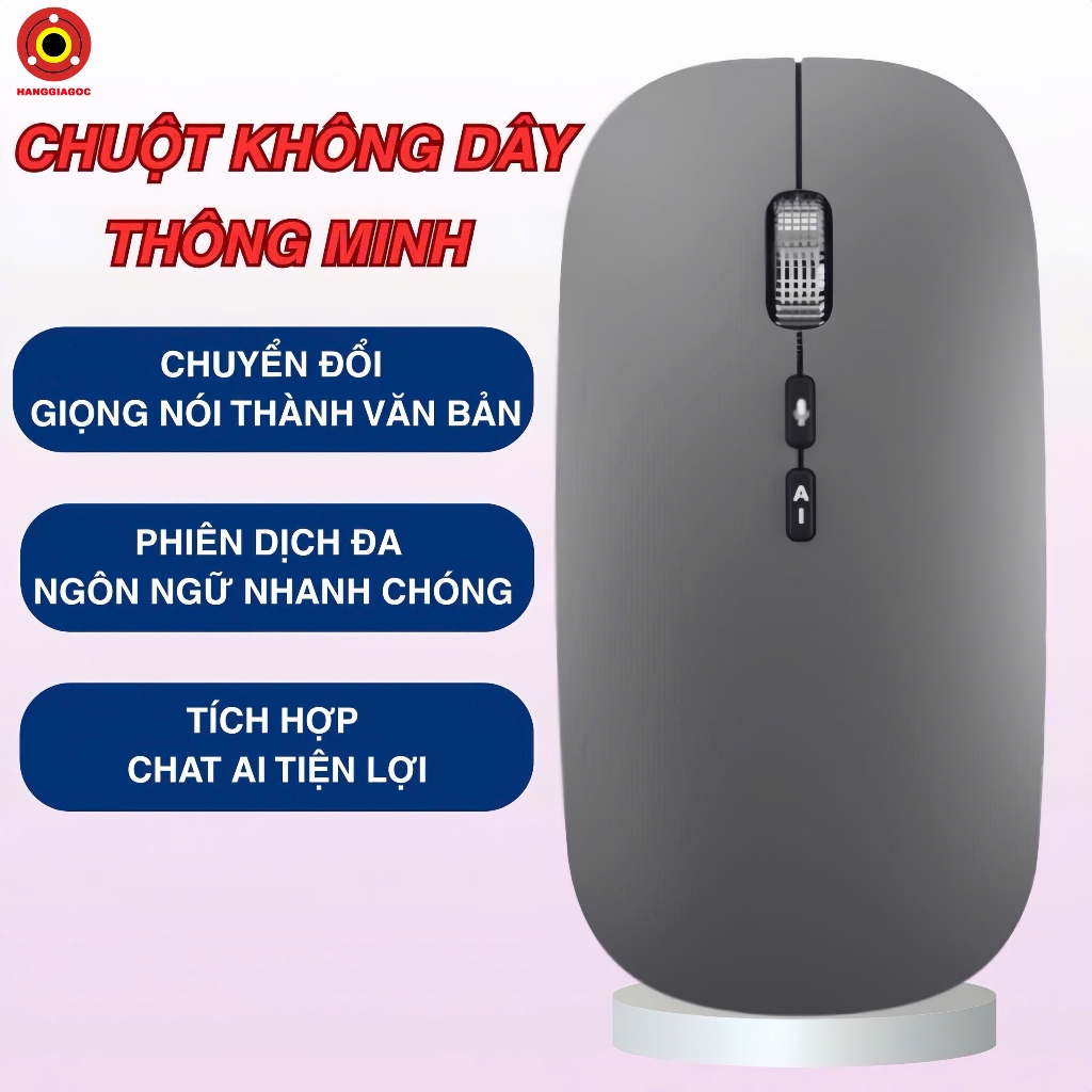Chuột AI Thông Minh A7 Không Dây Phiên Dịch Đa Ngôn Ngữ Chuyển Giọng Nói Thành Văn Bản Dễ Dùng | BigBuy360 - bigbuy360.vn
