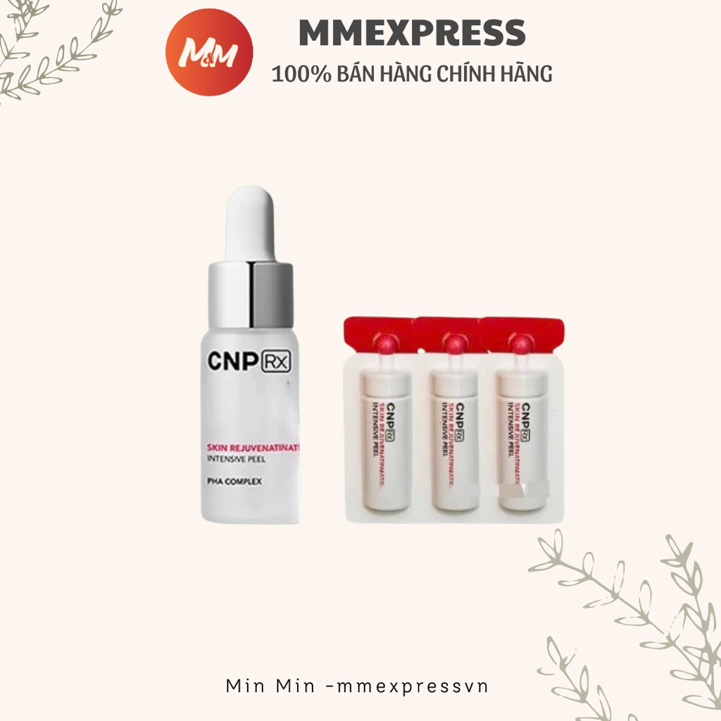 1 vỉ 2ml peel da CNP peel tái tạo da chuyên sâu CNP ngừa mụn dưỡng trắng căng bóng da mờ thâm nám 2m