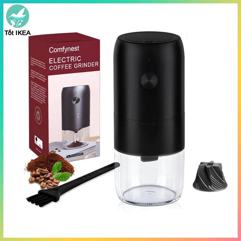 Máy Xay Cà Phê Điện CLITON Có Thể Điều Chỉnh Với 5 Máy Xay Gia Vị Chính Xác Có Thể Sạc Lại USB Với Bàn Chải Làm Sạch