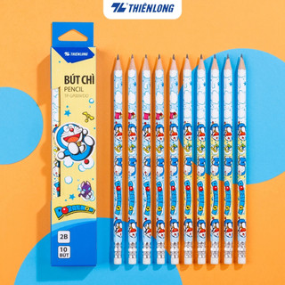 Hộp 10 Cây Bút Chì Học Sinh Thiên Long - Viết chì 2B lục giác dễ tẩy xóa, nhỏ gọn cầm vừa tay