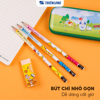 Hộp 10 Cây Bút Chì Học Sinh Thiên Long - Viết chì 2B lục giác dễ tẩy xóa, nhỏ gọn cầm vừa tay
