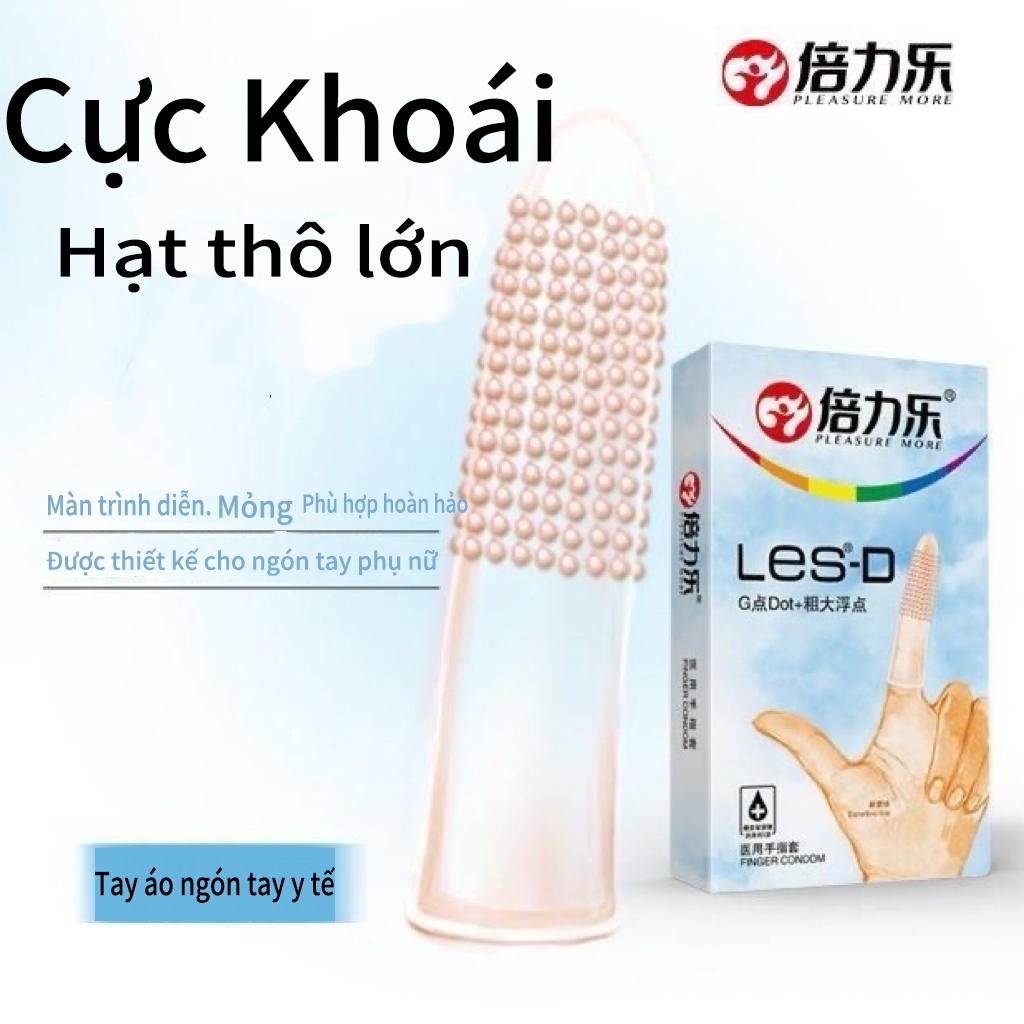 Bao cao su ngón tay Pleasure More siêu mỏng - 1 hộp 8 cái, bao ngón tay cao cấp